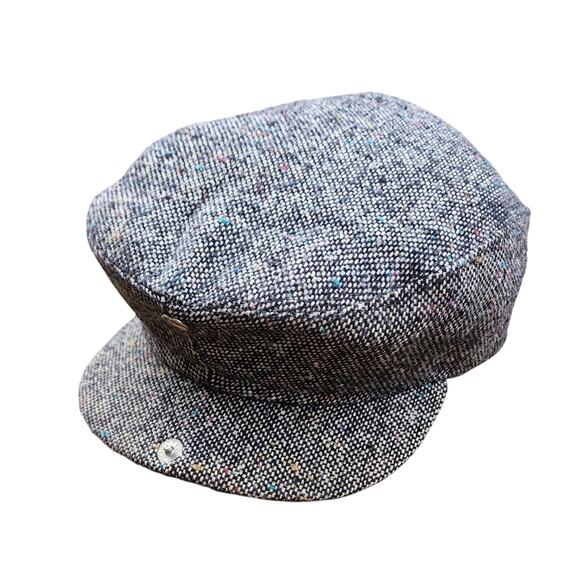 Thinsulate Vintage Tweed Wool Newsboy Cap Snap up Expandable USA Streetwear - Picture 2 of 9